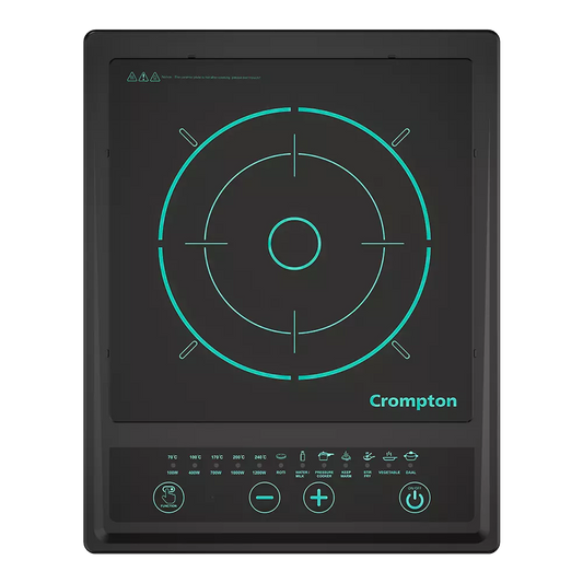 Crompton Instaserve 1200 W Induction Cooktop | 7 One touch Cook Menus