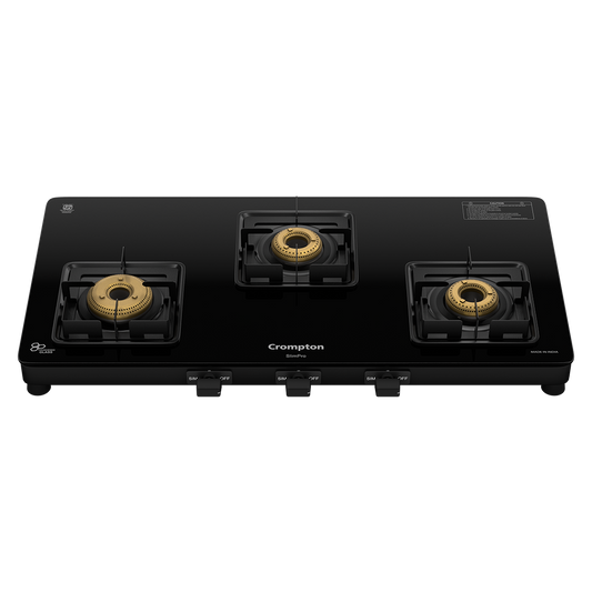 Crompton Cooktop SlimPro 3 Burner 77 cm Slim Glass