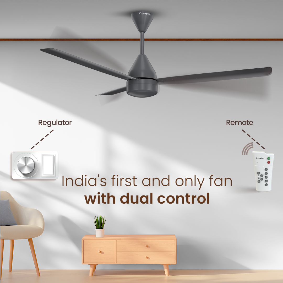 Crompton Energion Groove Regmote BLDC Ceiling Fan Crompton Energion Groove Regmote BLDC Ceiling Fan