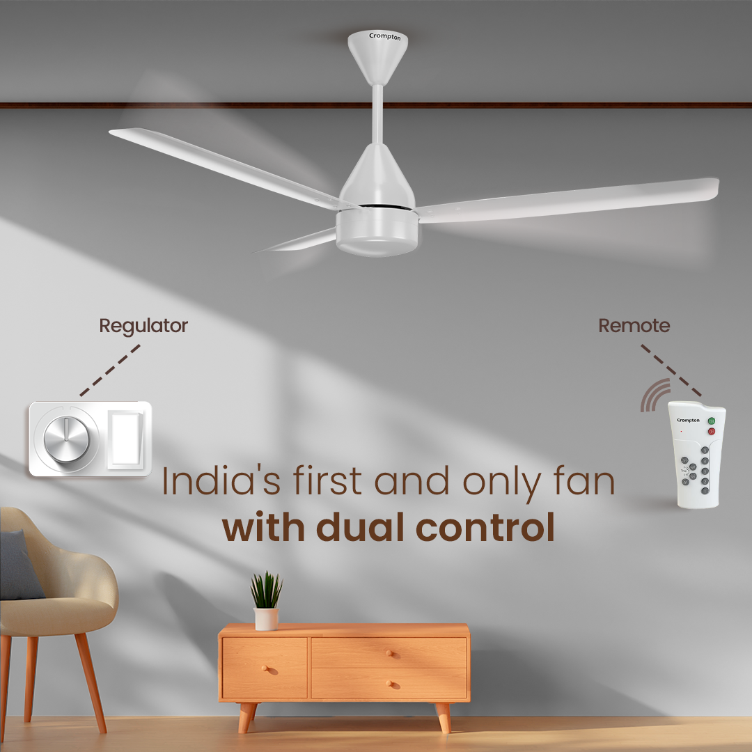 Crompton Energion Groove Regmote BLDC Ceiling Fan Crompton Energion Groove Regmote BLDC Ceiling Fan