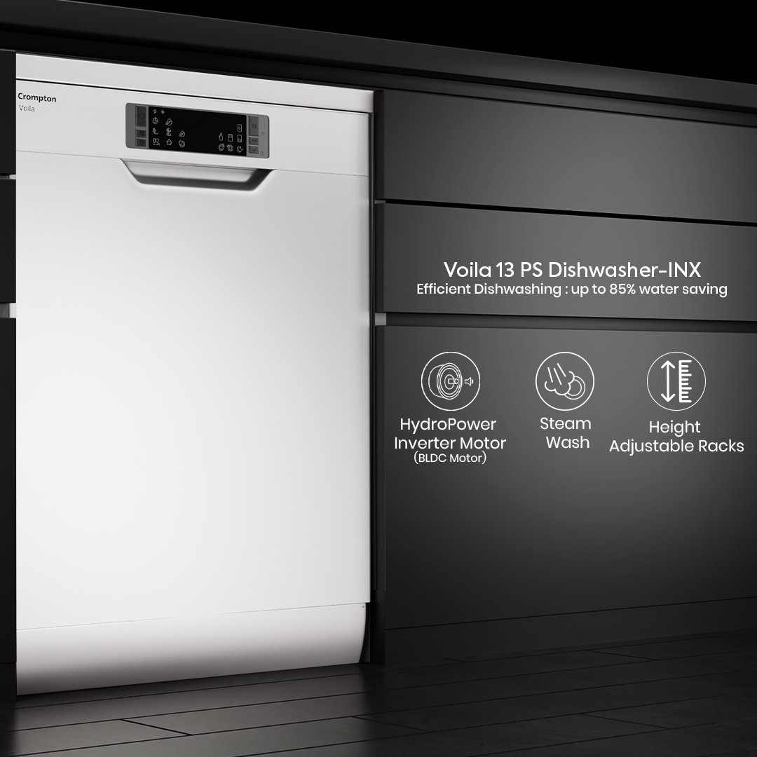 Crompton Voila FreeStanding 13 PlaceStanding Dishwasher Crompton Voila FreeStanding 13 PlaceStanding Dishwasher