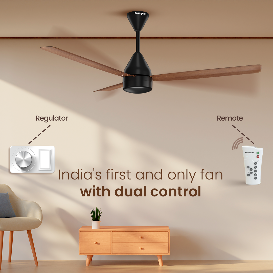 Crompton Energion Groove Regmote BLDC Ceiling Fan Crompton Energion Groove Regmote BLDC Ceiling Fan