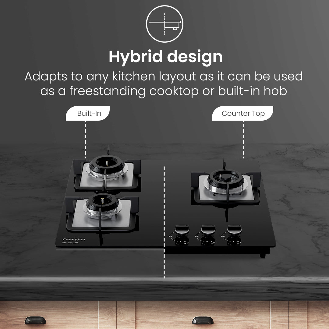 Crompton Hob Sensospark 60Cm 3 Burner Crompton Hob Sensospark 60Cm 3 Burner