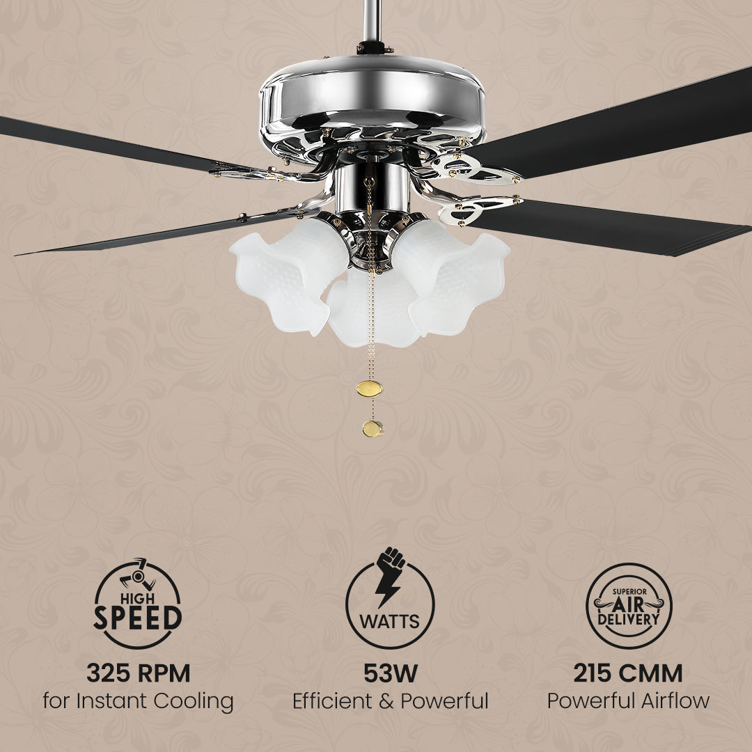 Crompton Luxian Uranus Chandelier Ceiling Fan Crompton Luxian Uranus Chandelier Ceiling Fan