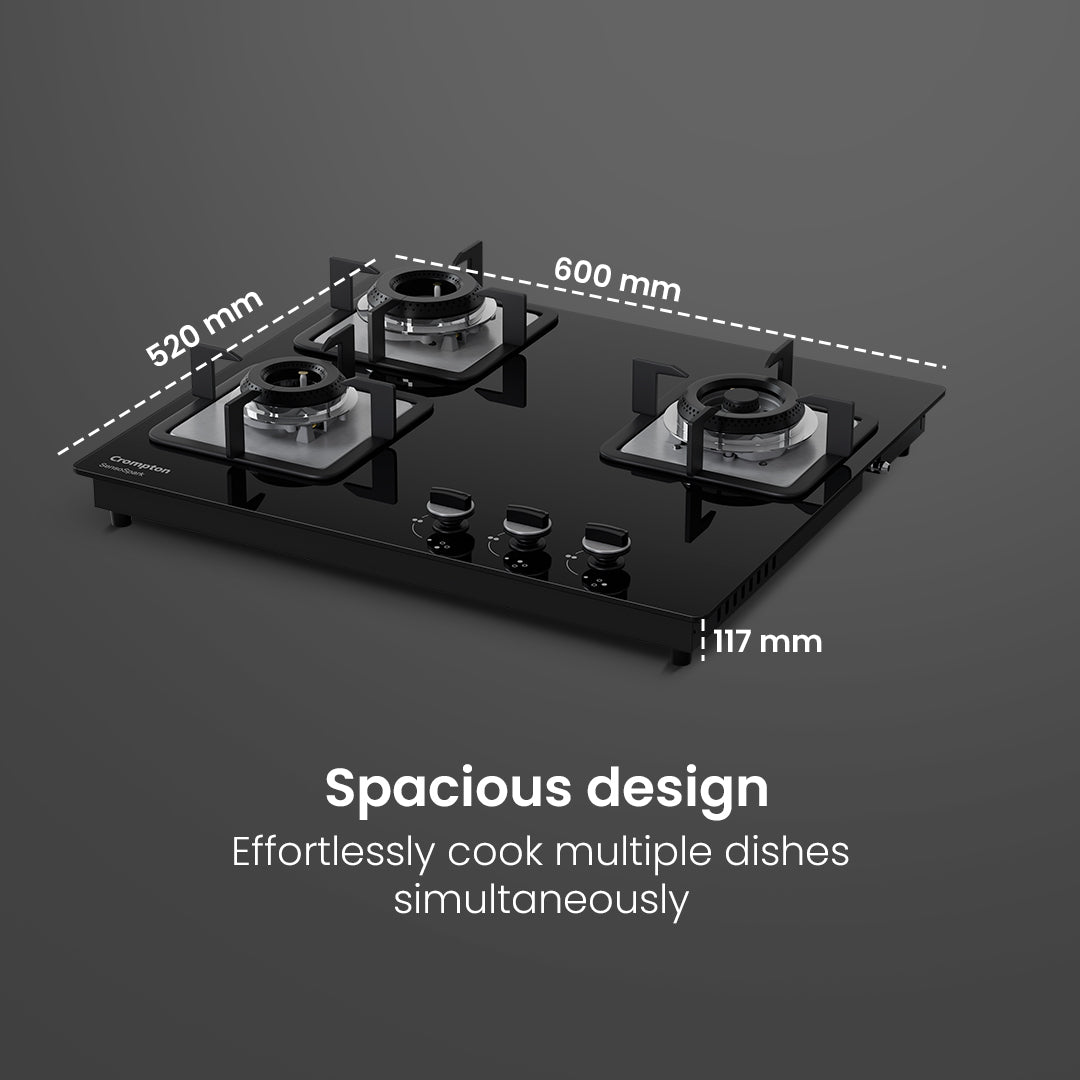 Crompton Hob Sensospark 60Cm 3 Burner Crompton Hob Sensospark 60Cm 3 Burner