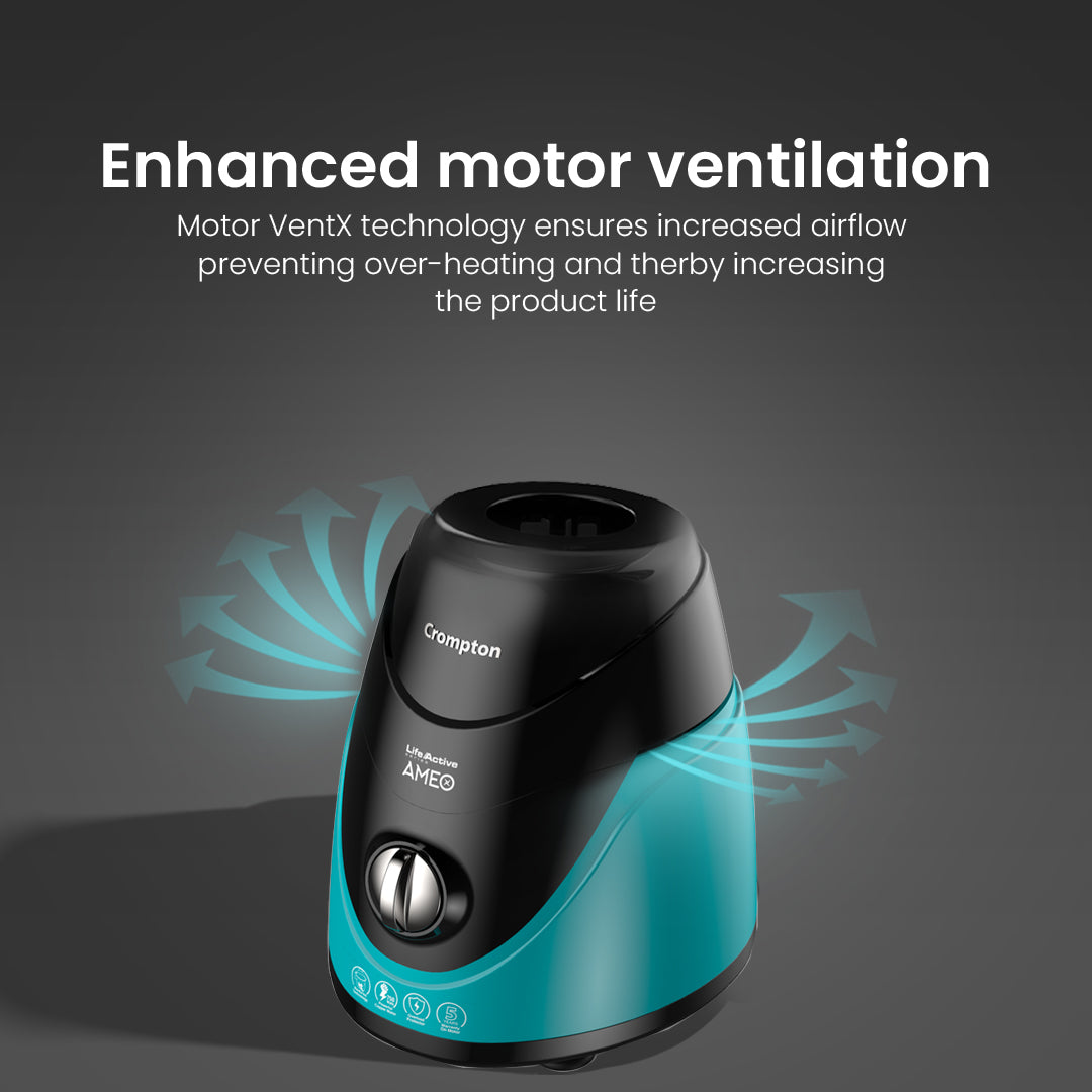 Crompton Ameo Mixer Grinder, 750-Watt with 4-Jars Crompton Ameo Mixer Grinder, 750-Watt with 4-Jars