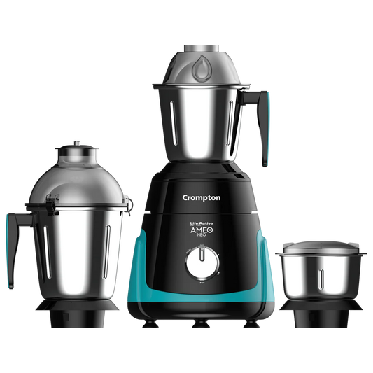 Crompton Ameo Neo 750-Watt, Mixer Grinder, 3 Stainless Steel Jars