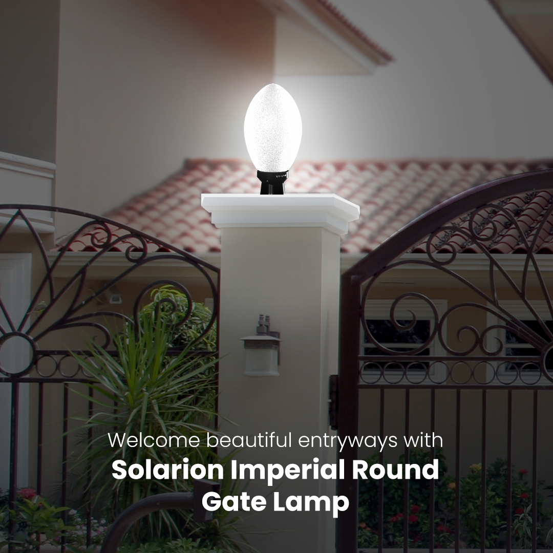 Solarion Imperial Round Gate Lamp (Plastic with B22 Holder) Solarion Imperial Round Gate Lamp (Plastic with B22 Holder)