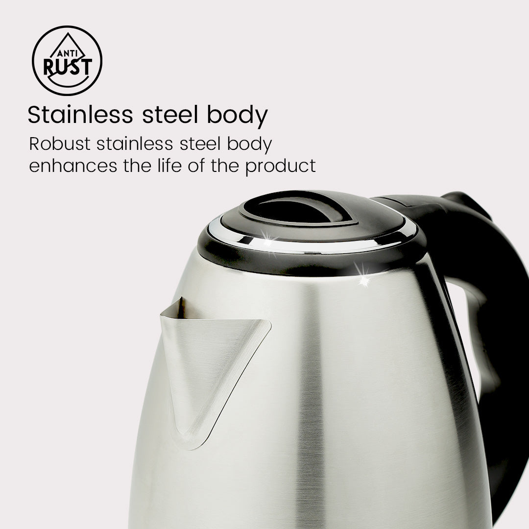 Crompton InstaHot Stainless Steel 1.8 Litre Electric Kettle Crompton InstaHot Stainless Steel 1.8 Litre Electric Kettle