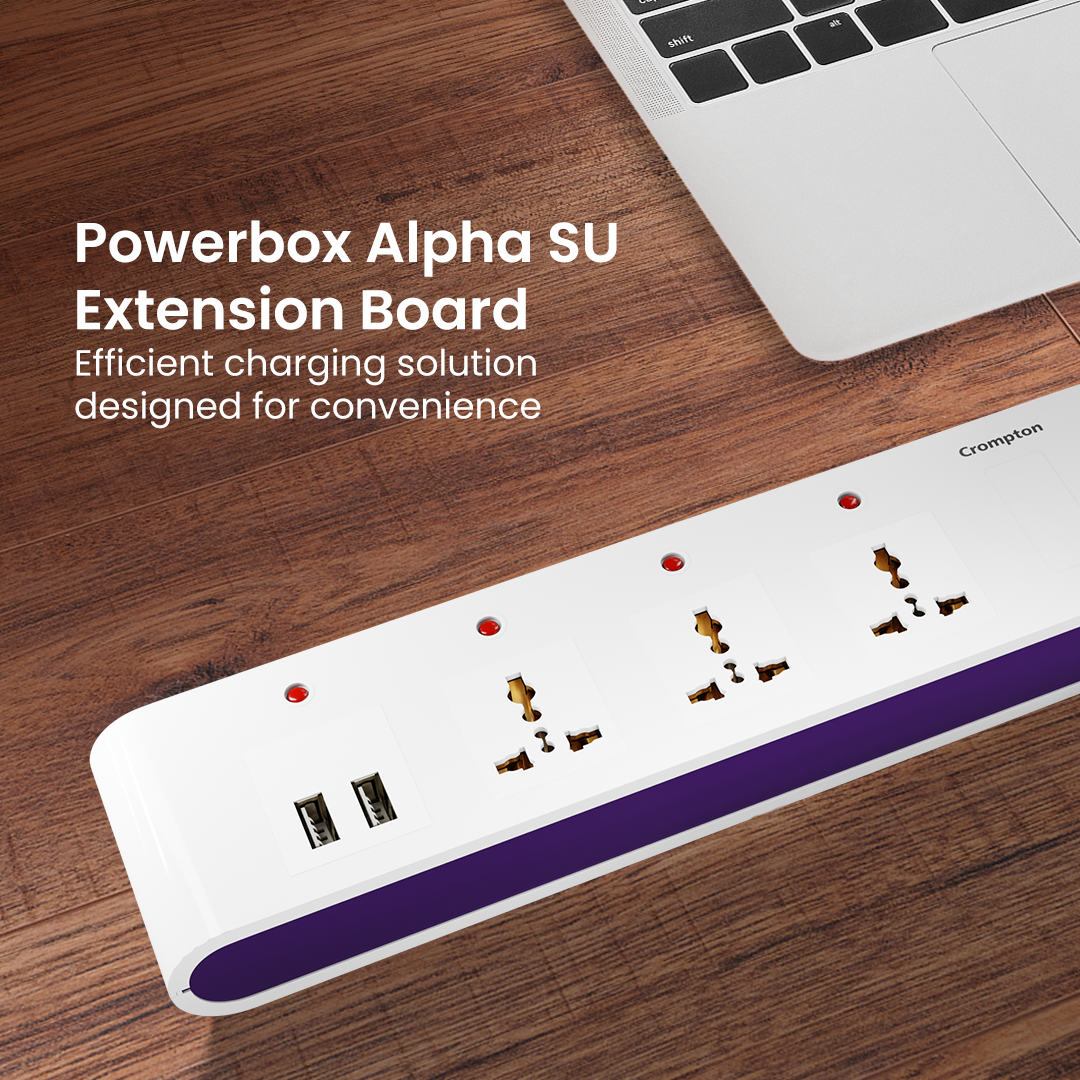 Crompton Powerbox Alpha SU Extension Board 6A - White Crompton Powerbox Alpha SU Extension Board 6A - White