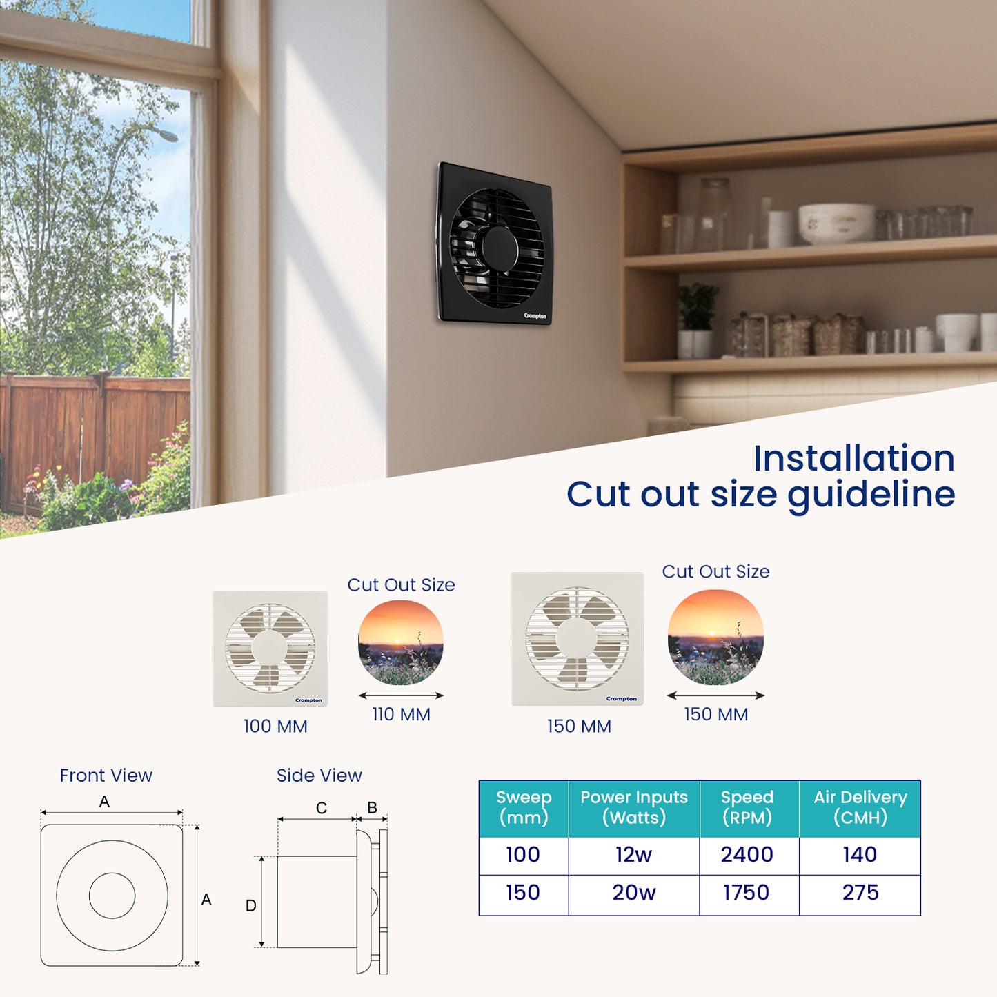 Crompton Axial Air Exhaust Fan Crompton Axial Air Exhaust Fan
