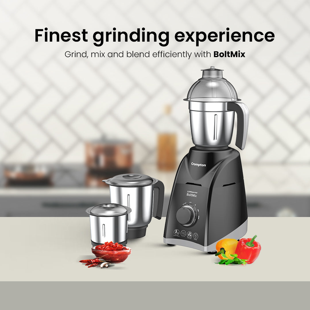 Crompton Boltmix 750W, Mixer Grinder, 3 Jars Crompton Boltmix 750W, Mixer Grinder, 3 Jars