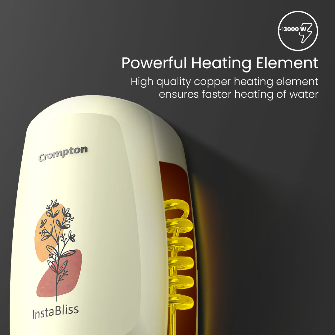 Crompton InstaBliss, 3000W Instant Water Heater Crompton InstaBliss, 3000W Instant Water Heater