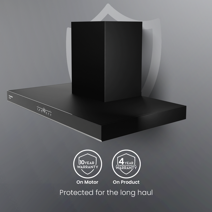 Crompton QuietPro Box 90cm Filterless Chimney with BLDC Motor Crompton QuietPro Box 90cm Filterless Chimney with BLDC Motor