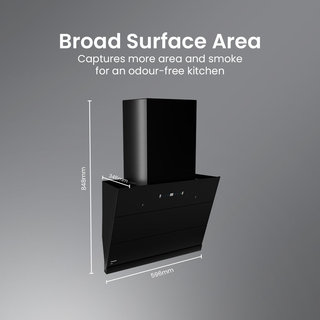 Crompton Eliteo Inclined Filterless Chimney Crompton Eliteo Inclined Filterless Chimney