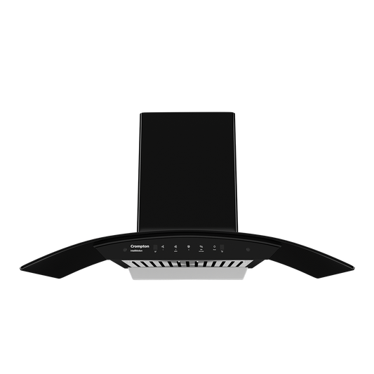 Crompton IntelliMotion Curved 90cm Baffle Filter Chimney