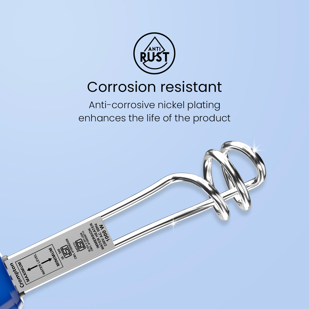 Crompton IHL 201 1000 W Immersion Water Heater with IP 68 Protection Crompton IHL 201 1000 W Immersion Water Heater with IP 68 Protection