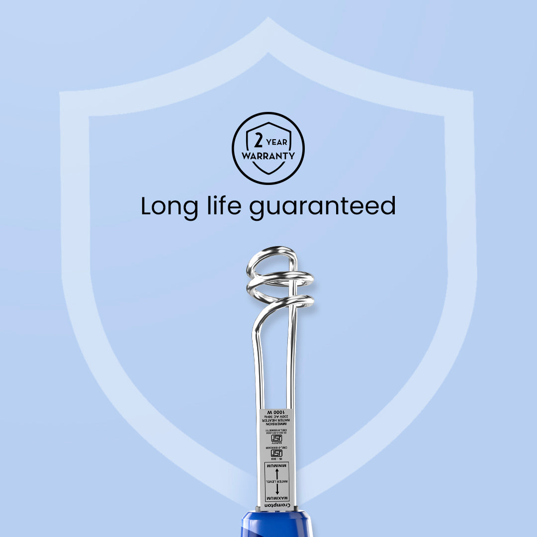 Crompton IHL 201 1000 W Immersion Water Heater with IP 68 Protection Crompton IHL 201 1000 W Immersion Water Heater with IP 68 Protection