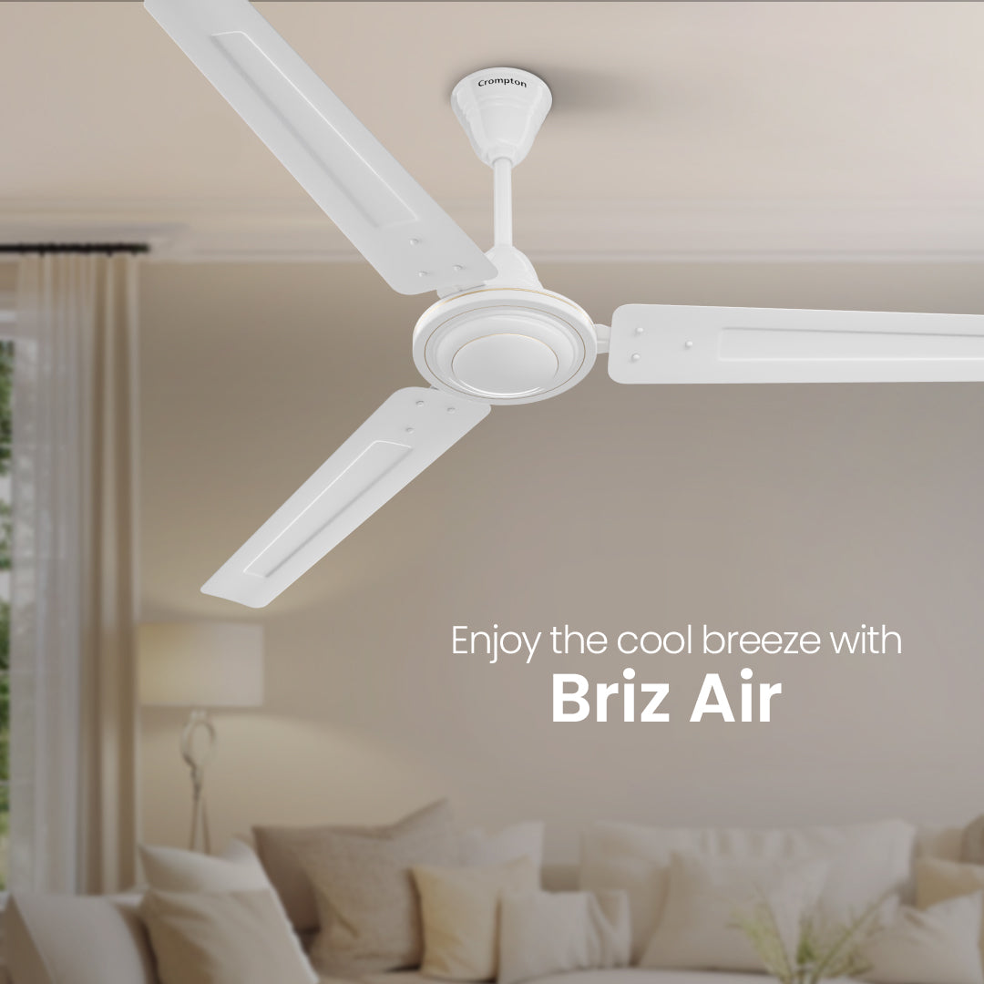 Crompton Surebreeze Brizair| Star Rated Ceiling Fan Crompton Surebreeze Brizair| Star Rated Ceiling Fan