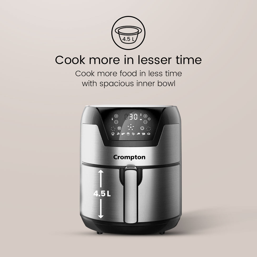 Crompton NourisPro DG 4.5 Litres Air Fryer Crompton NourisPro DG 4.5 Litres Air Fryer