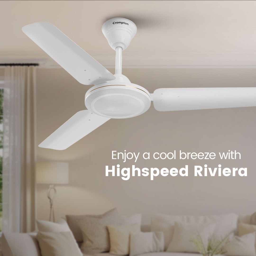 Crompton High Speed Riviera | Star Rated Ceiling Fan Crompton High Speed Riviera | Star Rated Ceiling Fan