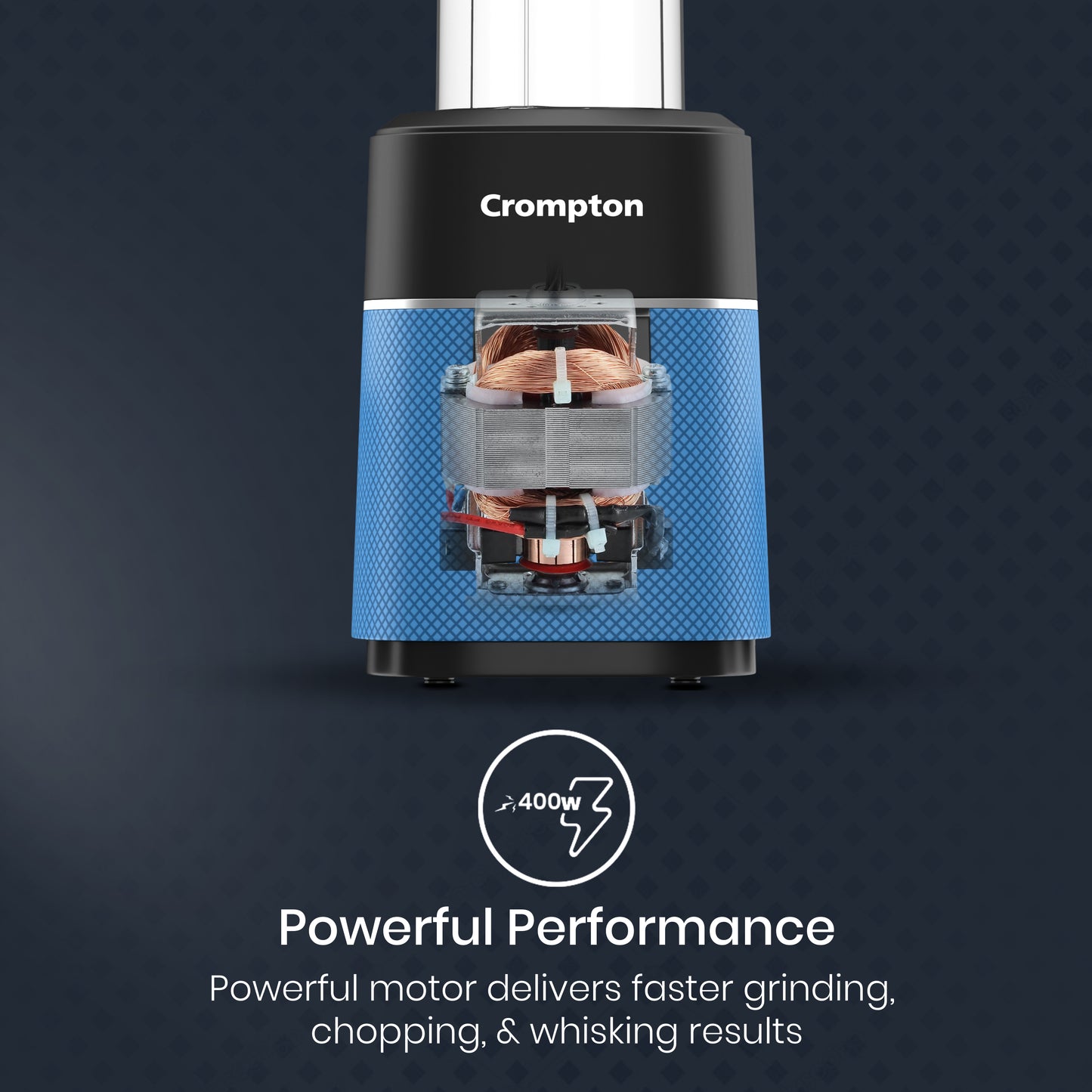 Crompton Ameo Fresh Nutri Blender Black & Blue Crompton Ameo Fresh Nutri Blender Black & Blue