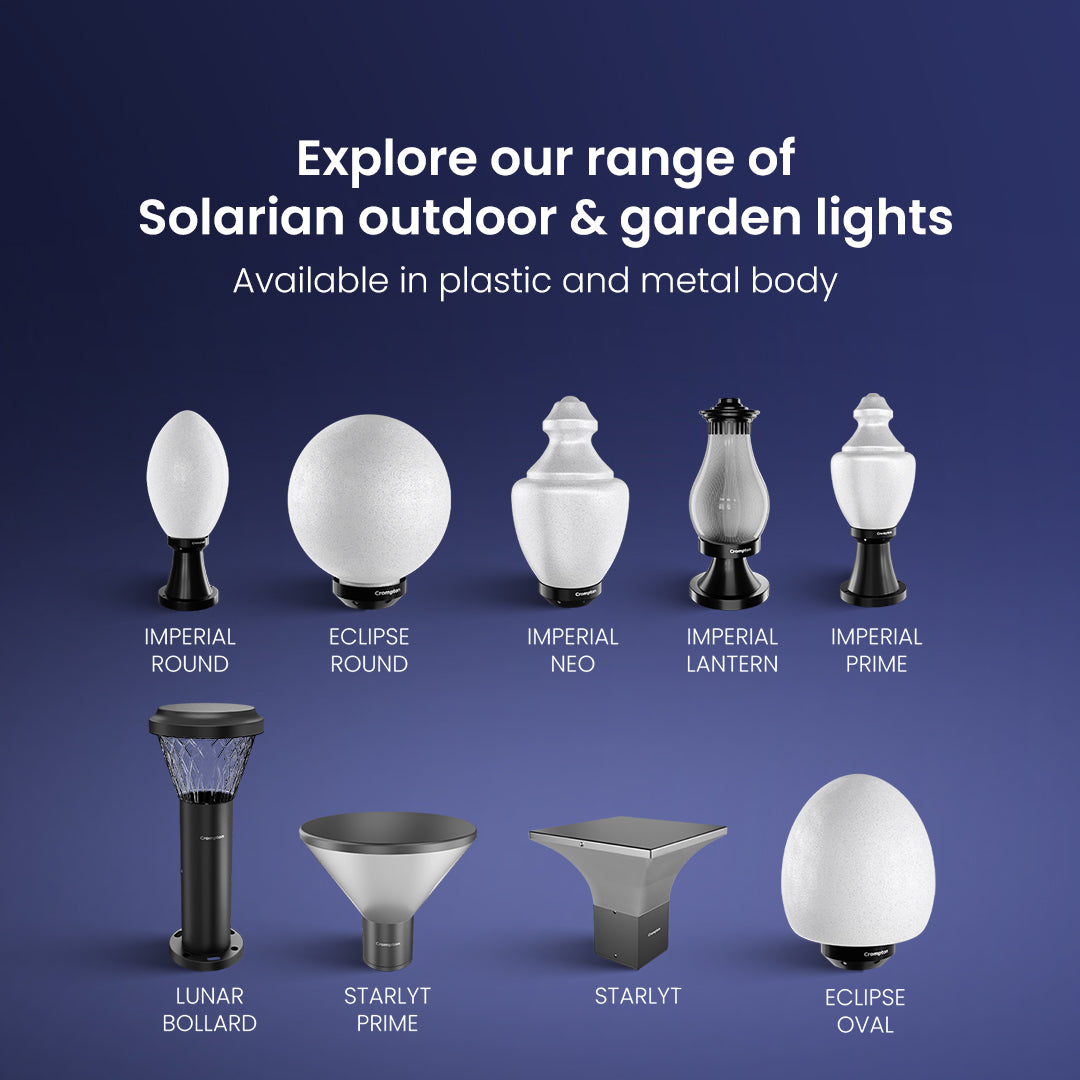 Solarion Eclipse Oval Gate Lamp (Plastic with B22 Holder) Solarion Eclipse Oval Gate Lamp (Plastic with B22 Holder)