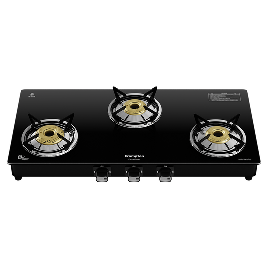 Crompton Cooktop FlameMaster 3 Burner 77 cm Glass MS Body
