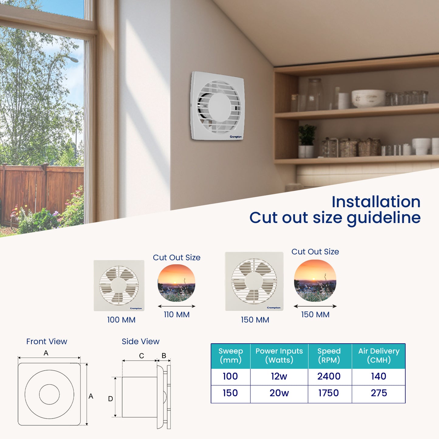 Crompton Axial Air Exhaust Fan Crompton Axial Air Exhaust Fan