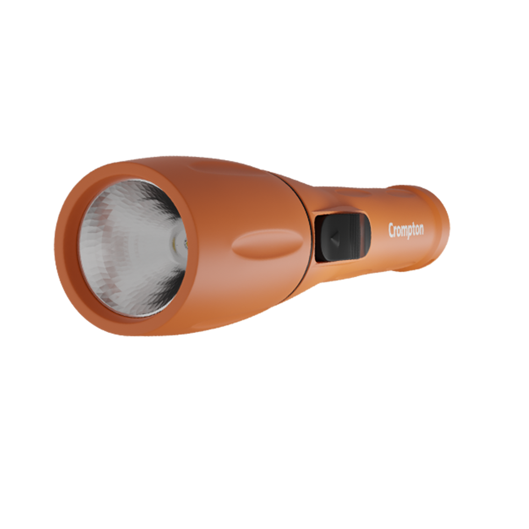 Crompton Power Ray Beamer 1W LED Torch Dry-Cell - Orange Crompton Power Ray Beamer 1W LED Torch Dry-Cell - Orange