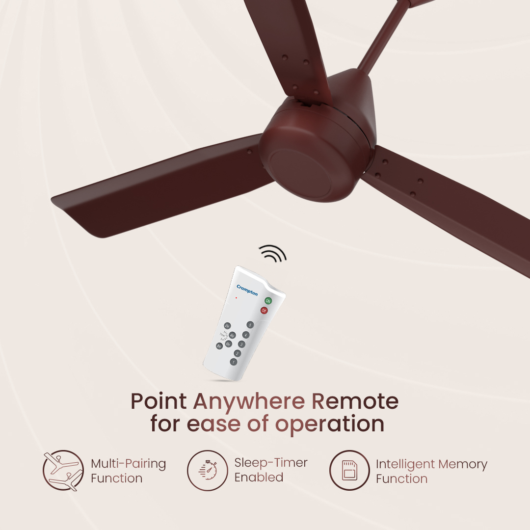 Crompton Energion Groove Remote BLDC Ceiling Fan Crompton Energion Groove Remote BLDC Ceiling Fan