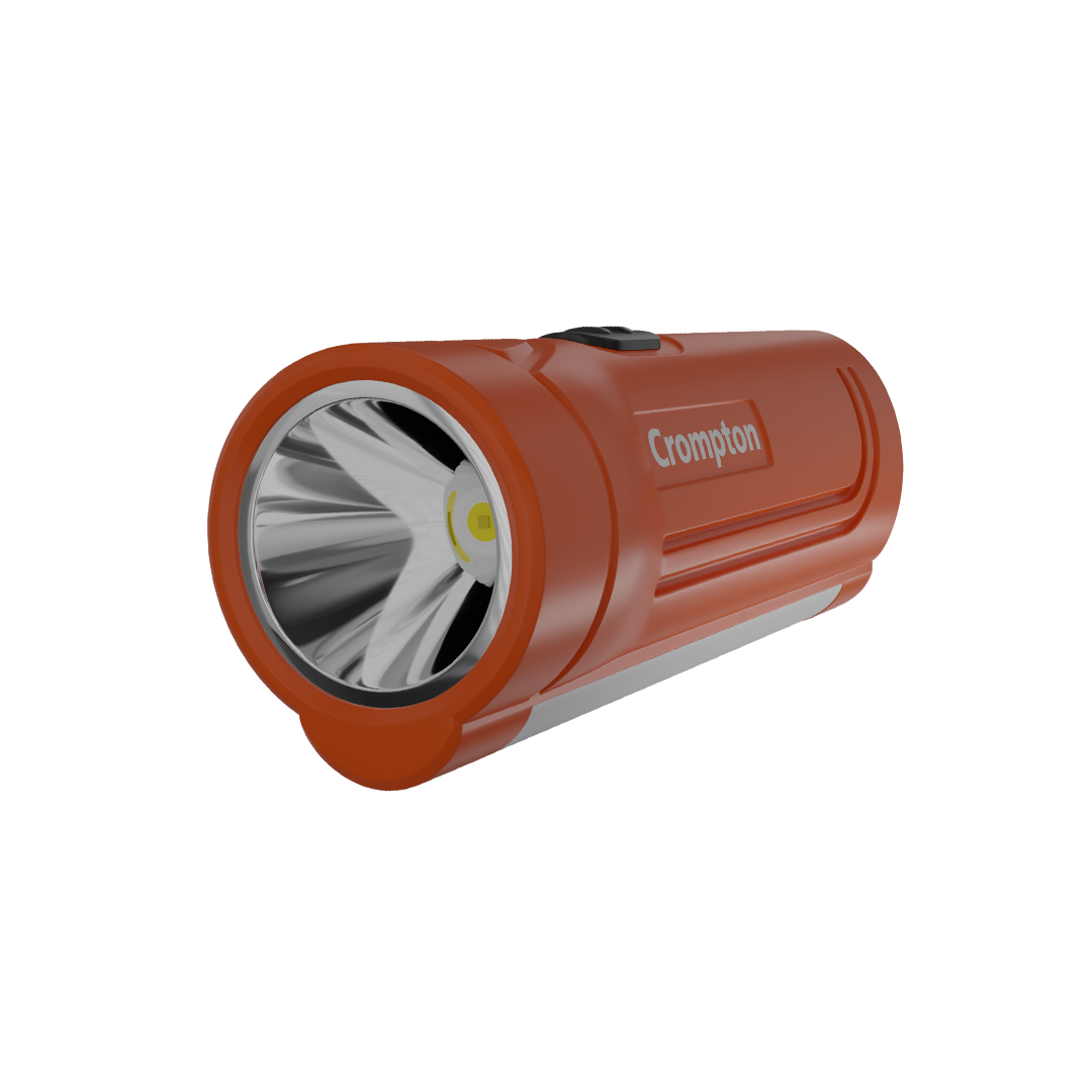 Crompton Power Ray Dual Pro 1W LED Torch Rechargeable - Orange Crompton Power Ray Dual Pro 1W LED Torch Rechargeable - Orange