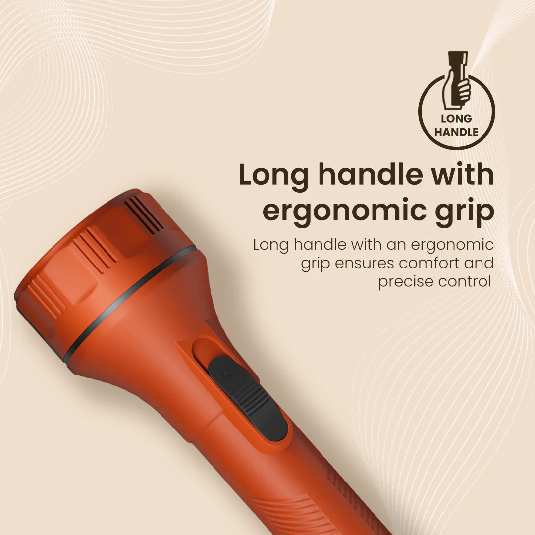 Crompton Power Ray Fighter 1W LED Torch Dry-Cell - Orange Crompton Power Ray Fighter 1W LED Torch Dry-Cell - Orange