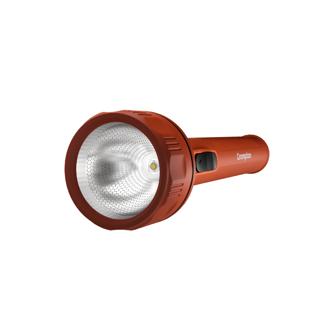 Crompton Power Ray Fighter 1W LED Torch Dry-Cell - Orange Crompton Power Ray Fighter 1W LED Torch Dry-Cell - Orange