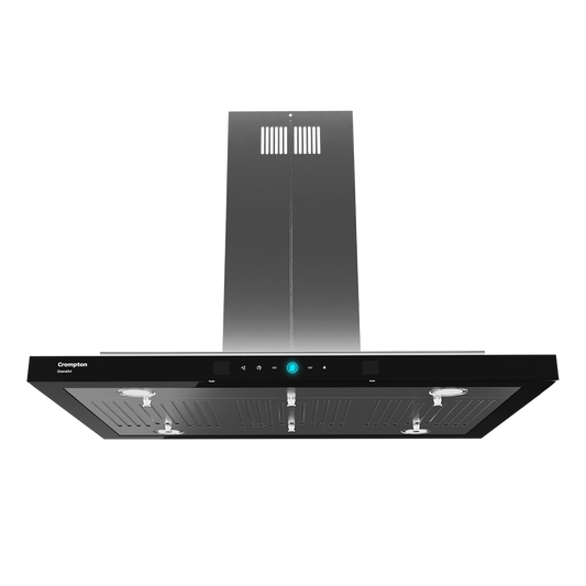 Crompton GrandArt Island 90cm Baffle Filter Chimney