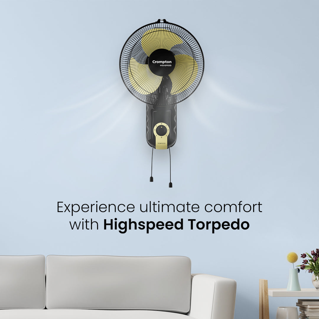 Crompton Highspeed Torpedo Wall Mounted Fan Crompton Highspeed Torpedo Wall Mounted Fan
