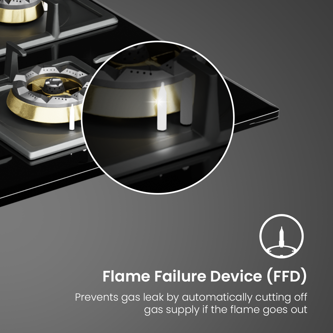 Crompton OpTime Gas Hob 78cm 3 Burner Crompton OpTime Gas Hob 78cm 3 Burner
