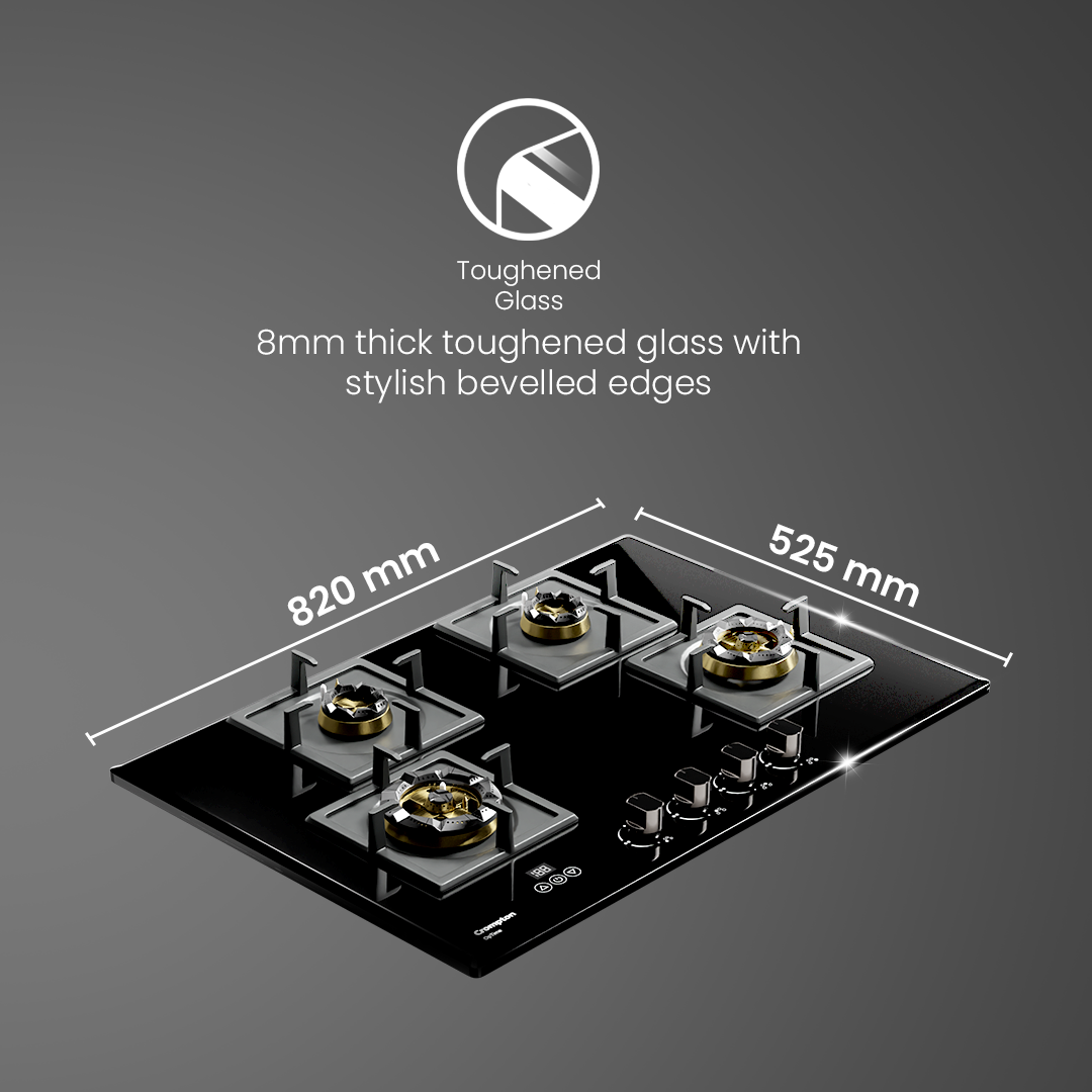Crompton OpTime Gas Hob 78cm 4 Burner Crompton OpTime Gas Hob 78cm 4 Burner