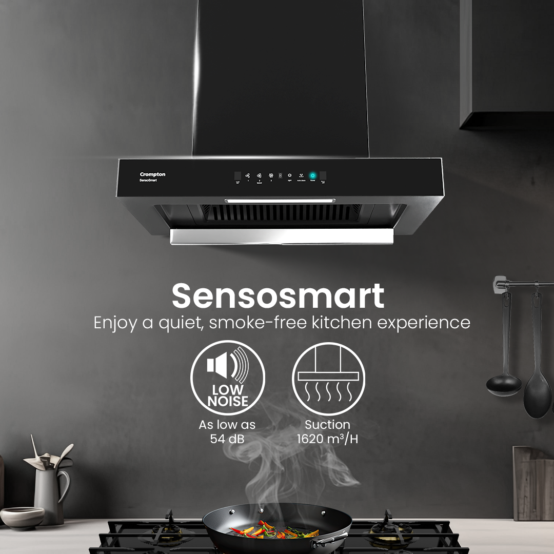 Crompton SensoSmart Box 60cm Baffle Filter Chimney Crompton SensoSmart Box 60cm Baffle Filter Chimney