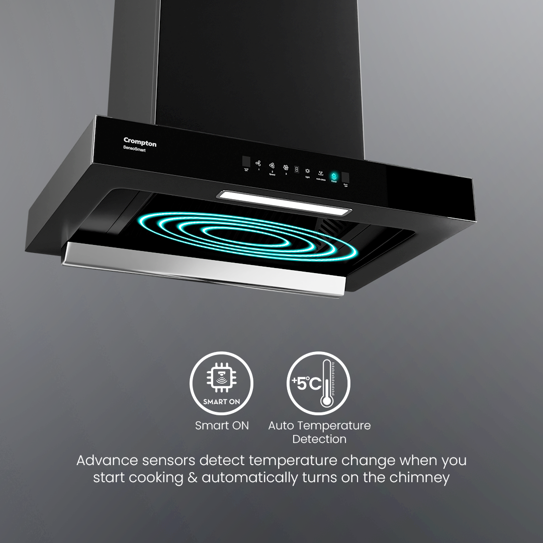 Crompton SensoSmart Box 60cm Baffle Filter Chimney Crompton SensoSmart Box 60cm Baffle Filter Chimney