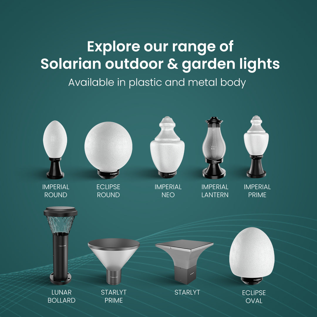 Solarion Lunar Bollard Garden Lamp (Metal with B22 Holder) Solarion Lunar Bollard Garden Lamp (Metal with B22 Holder)
