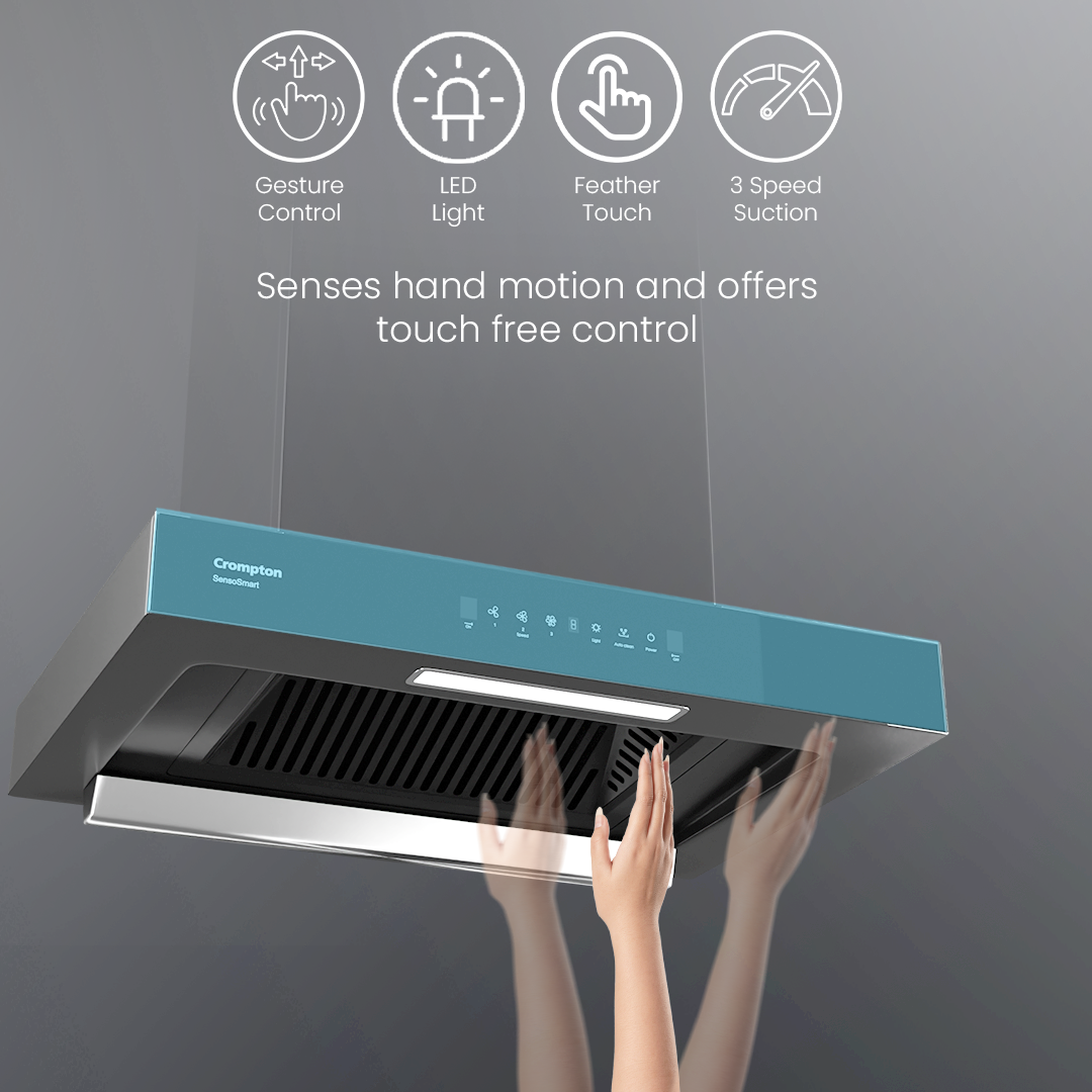 Crompton SensoSmart Box 60cm Baffle Filter Chimney Crompton SensoSmart Box 60cm Baffle Filter Chimney