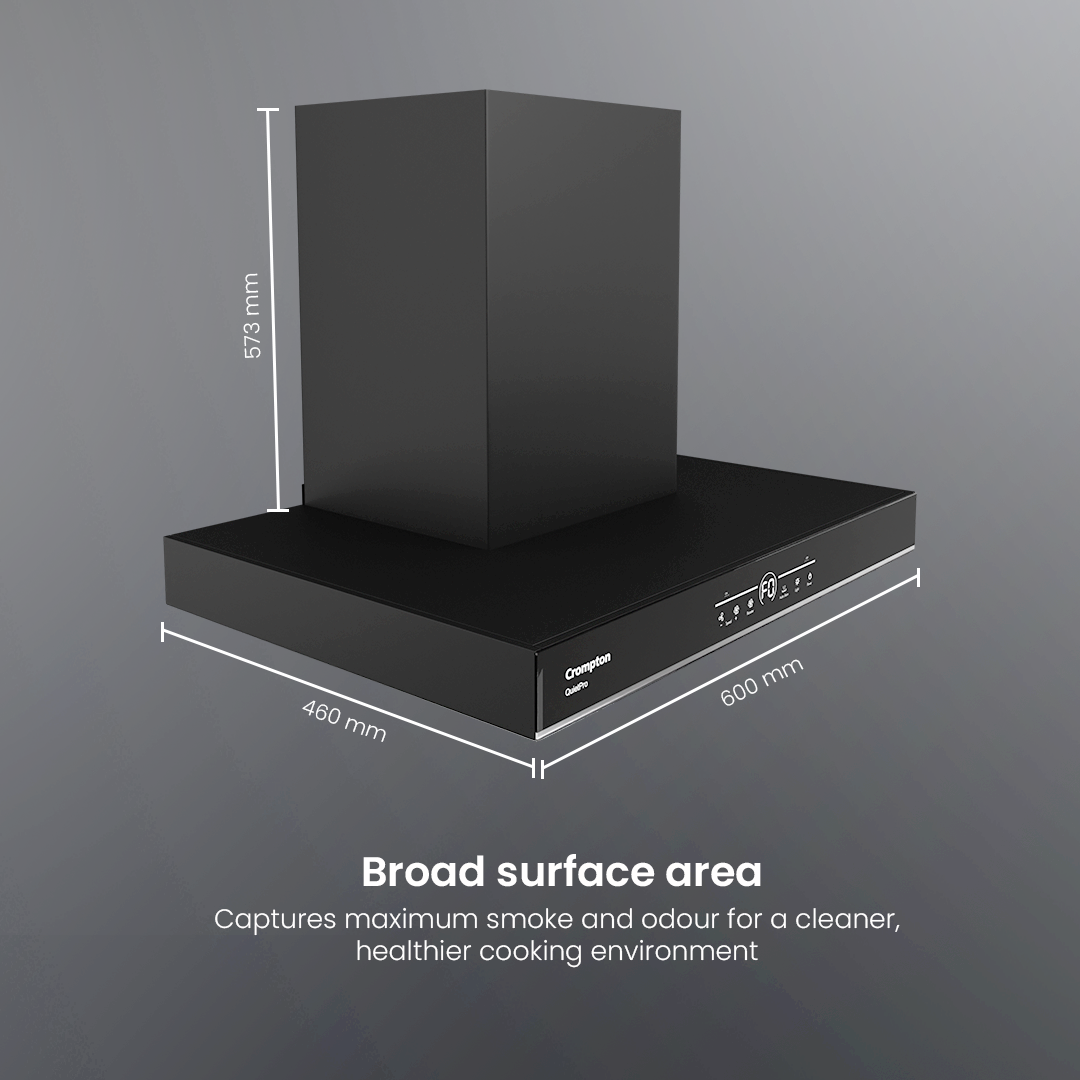 Crompton QuietPro Box 60cm Filterless Chimney with BLDC Motor Crompton QuietPro Box 60cm Filterless Chimney with BLDC Motor