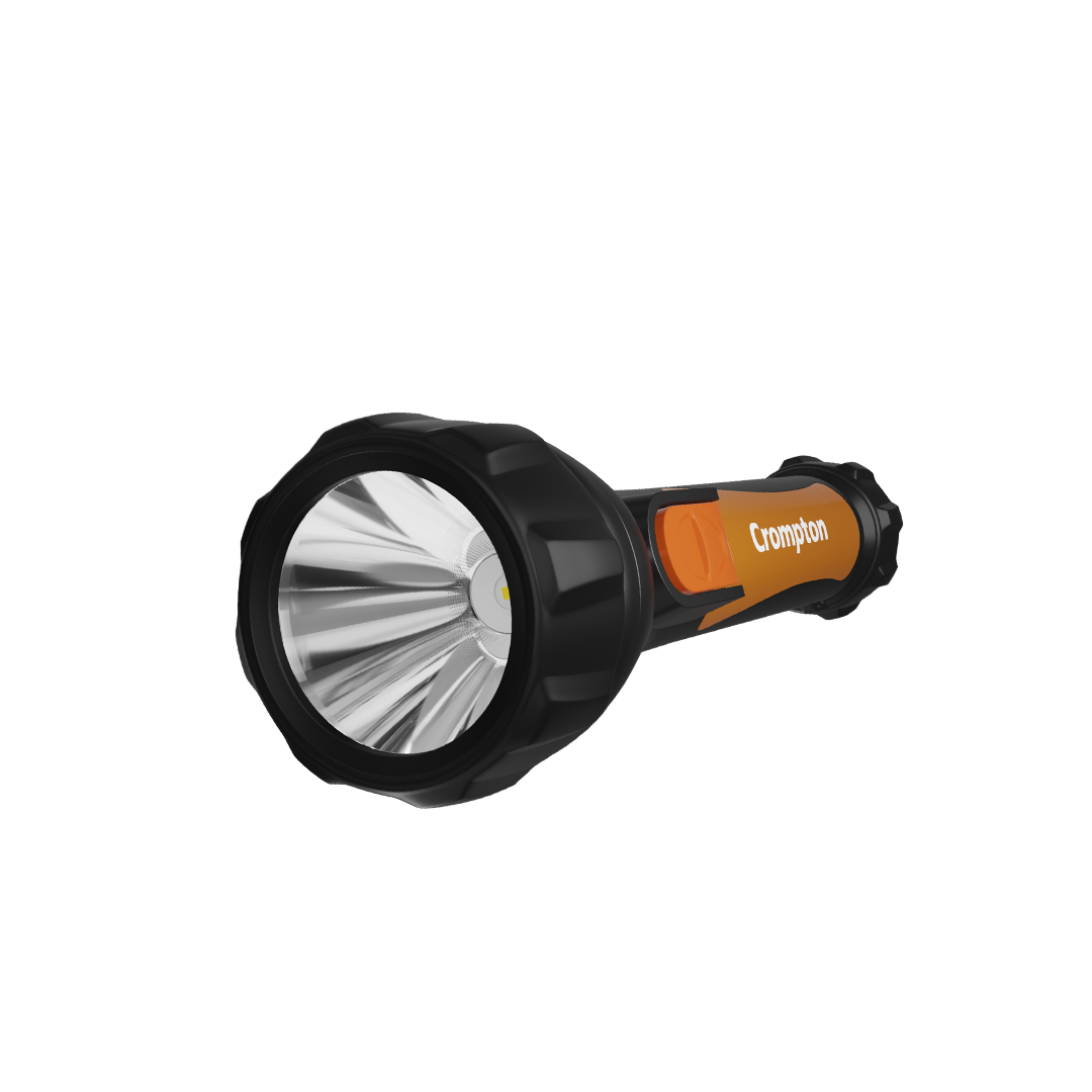 Crompton Power Ray Rakshak Pro 2W LED Torch Rechageable - Black Crompton Power Ray Rakshak Pro 2W LED Torch Rechageable - Black
