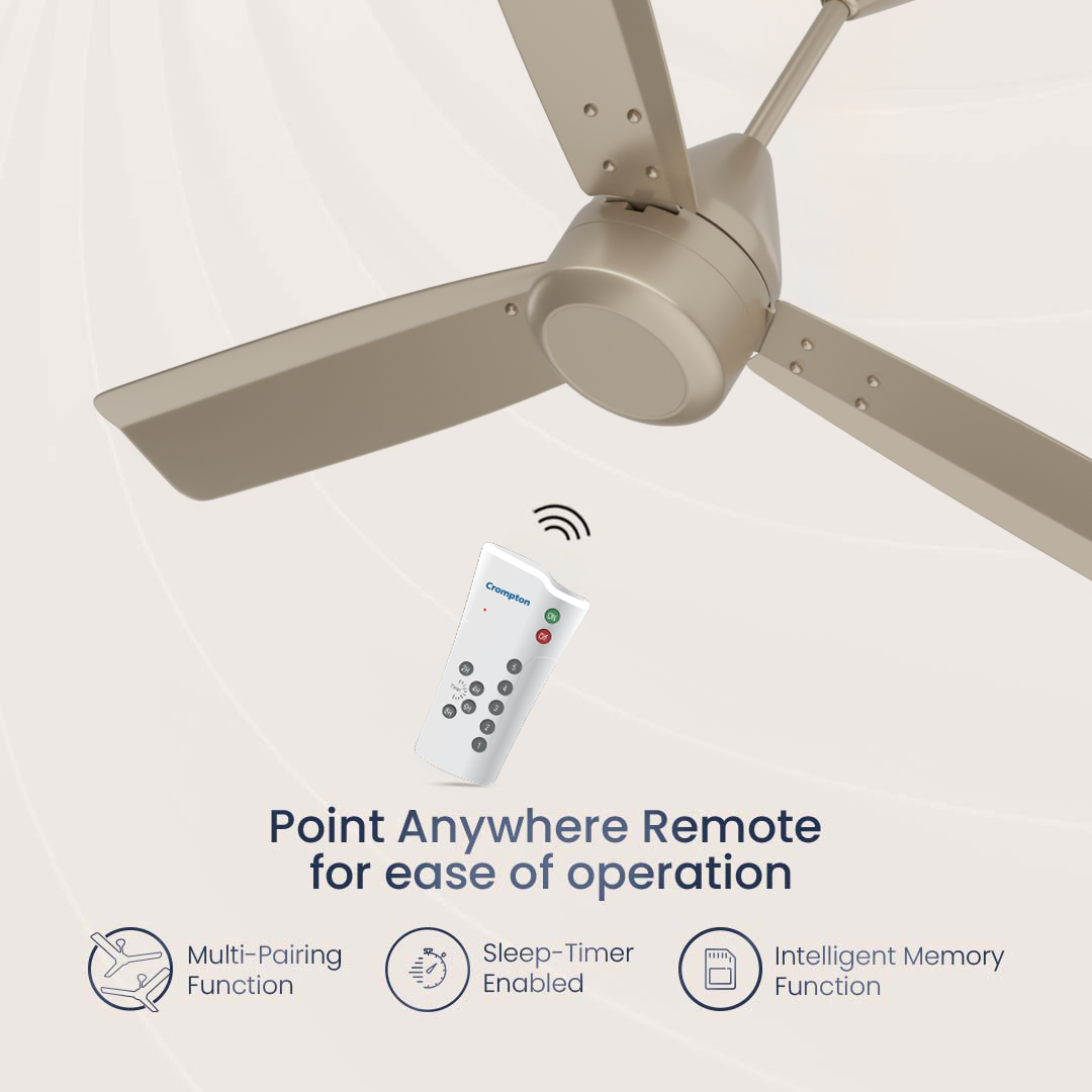 Crompton Energion Groove Remote BLDC Ceiling Fan Crompton Energion Groove Remote BLDC Ceiling Fan