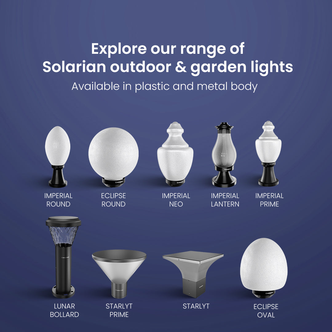 Solarion Eclipse Round Gate Lamp (Plastic with B22 Holder) Solarion Eclipse Round Gate Lamp (Plastic with B22 Holder)