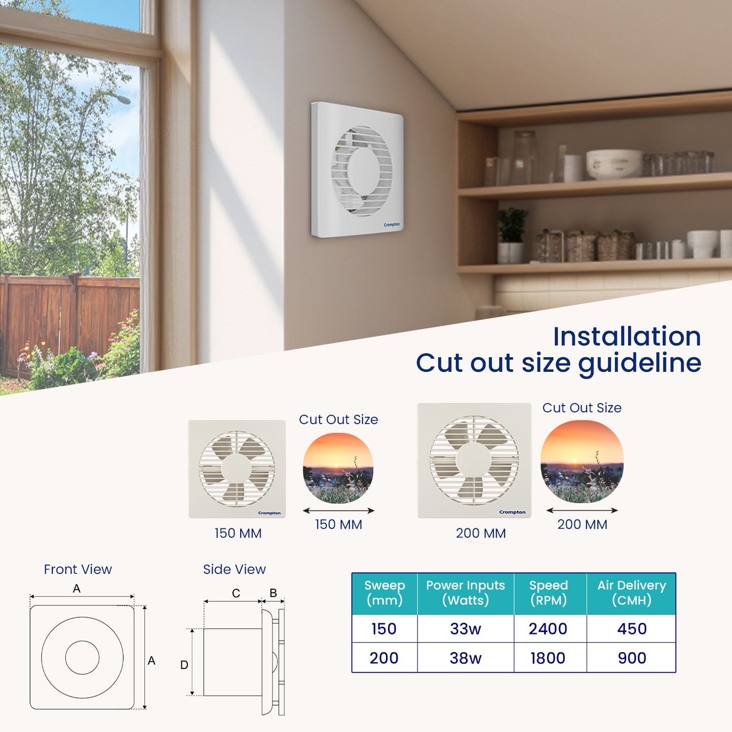 Crompton Ventilus HS Exhaust Fan Crompton Ventilus HS Exhaust Fan