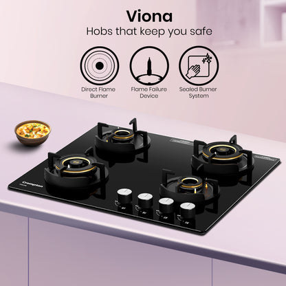 Crompton Hob Viona 60 cm 4 Burner