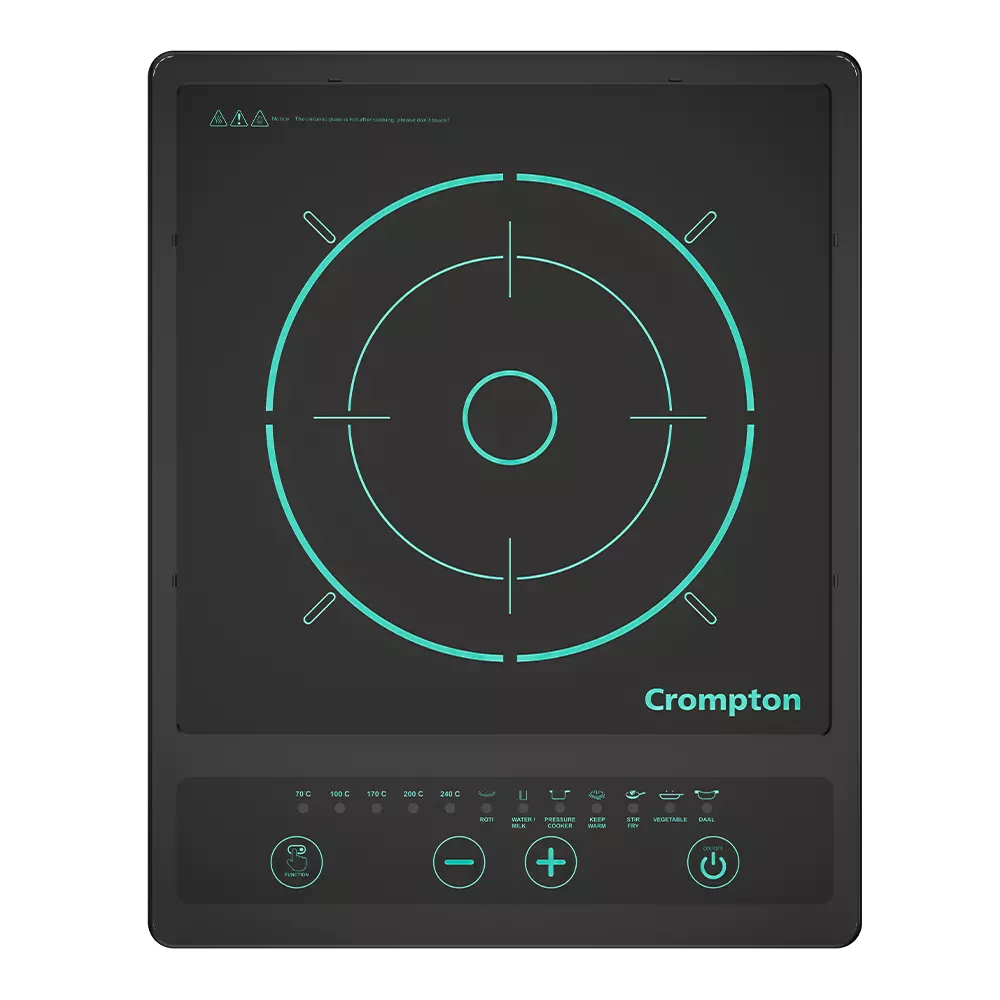 Crompton Instaserve 1500 W Induction Cooktop | 7 One touch Cook Menus