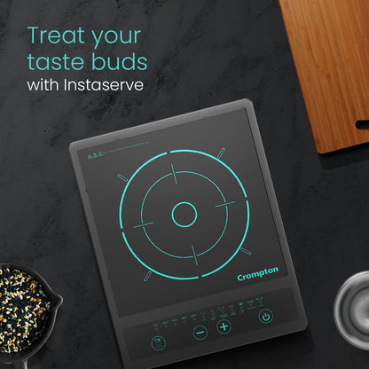 Crompton Instaserve 1500 W Induction Cooktop | 7 One touch Cook Menus